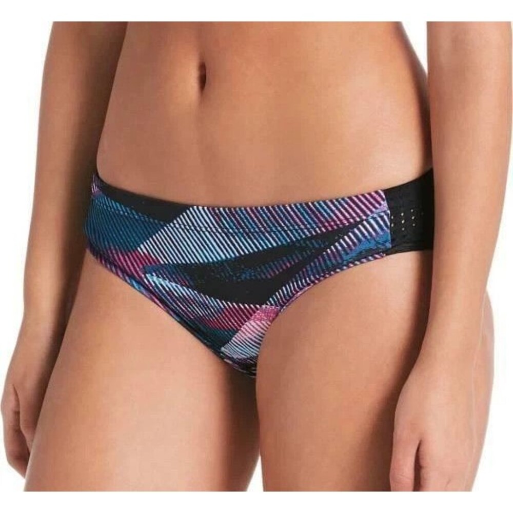 NWT Nike Swim Line Up Mesh Sides Hipster Bikini Swim Bottom Pink Black Small New
